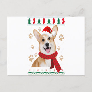 Corgi jul hund pojkar flickor God Jul Meddelande Vykort