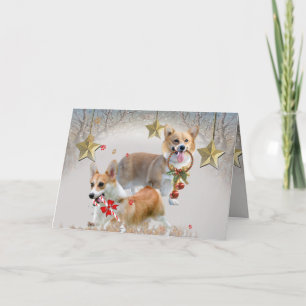 Corgi jul Joy Helgkort