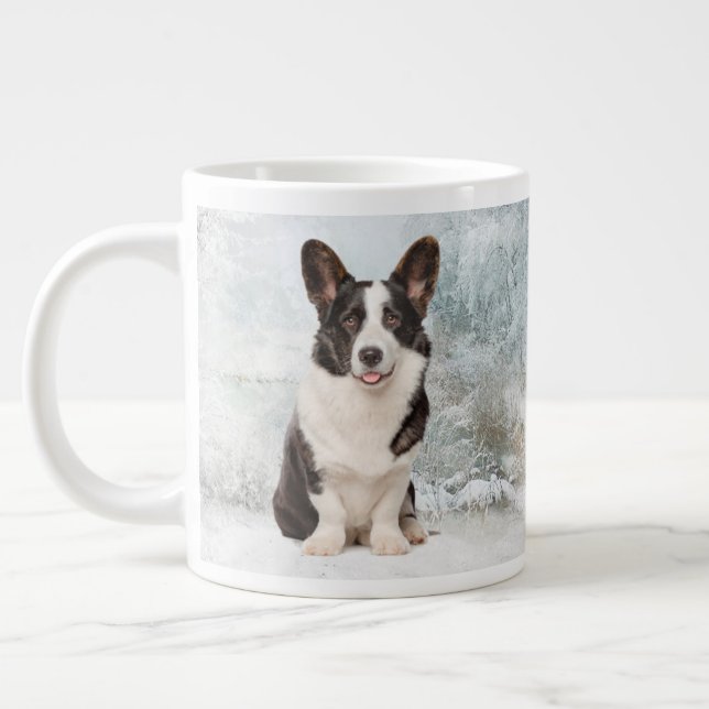 Corgi jul jumbo mugg (Vänster)