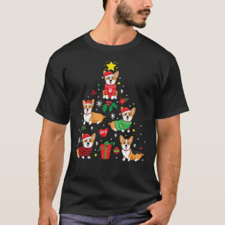 Corgi jul Ornament Träd Classic T-Shirt