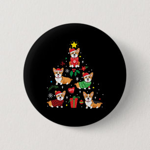 Corgi jul Ornament Träd Knapp