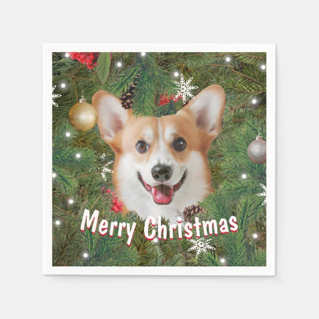 Corgi jul pappersservett (Framsidan)