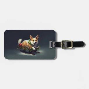 Corgi jul snö vinter bagagebricka