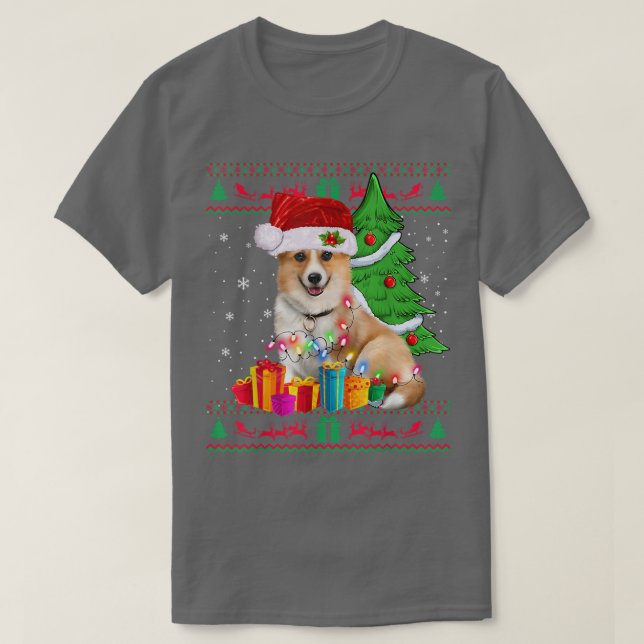 Corgi jul Sweater Corgi jul T Shirt (Design framsida)