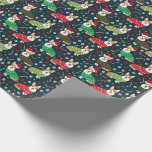 corgi julafton-tr&#246;jor som omsluter pappra presentpapper