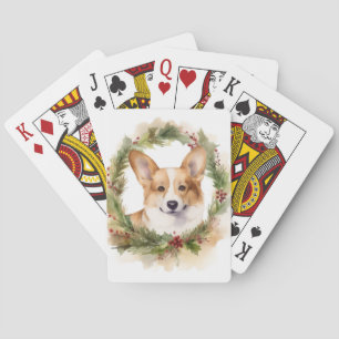 Corgi-julens andedräkt Festive Valp Casinokort