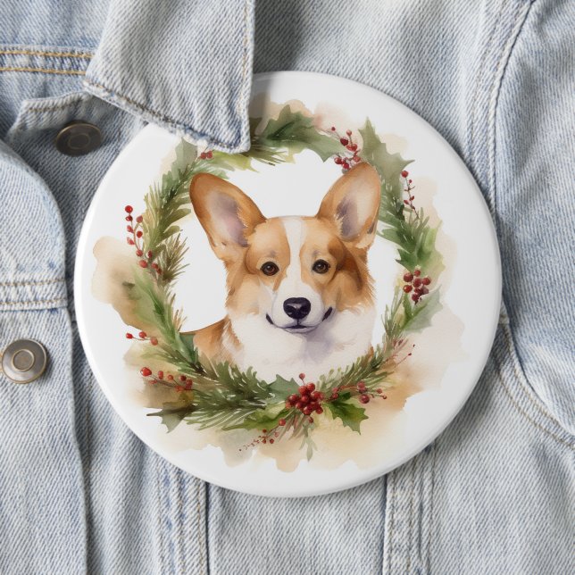 Corgi-julens andedräkt Festive Valp Knapp (In Situ)