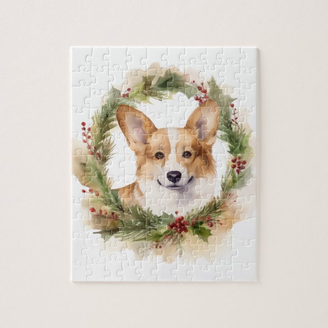 Corgi-julens andedräkt Festive Valp Pussel (Vertikal)
