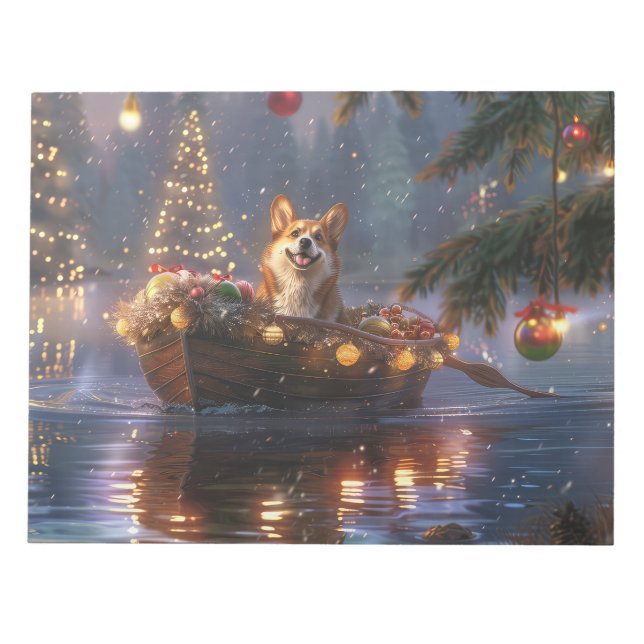 Corgi julfesten Voyage Anteckningsblock (Framsida)