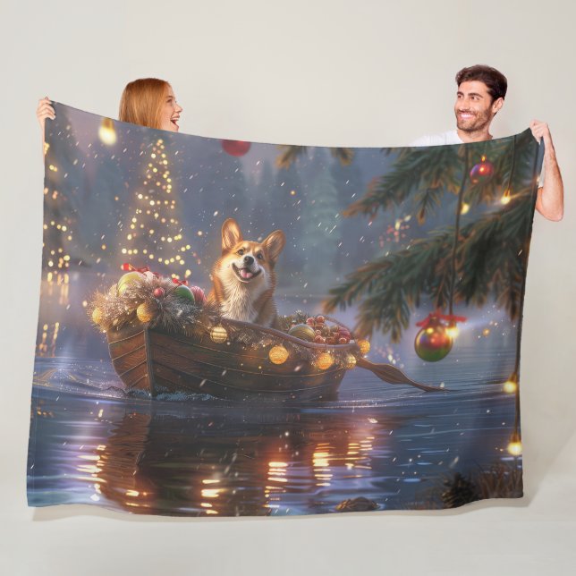 Corgi julfesten Voyage Fleecefilt (På plats)