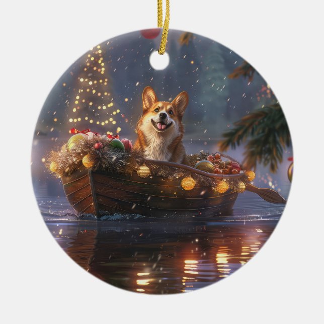 Corgi julfesten Voyage Julgransprydnad Keramik (Framsidan)