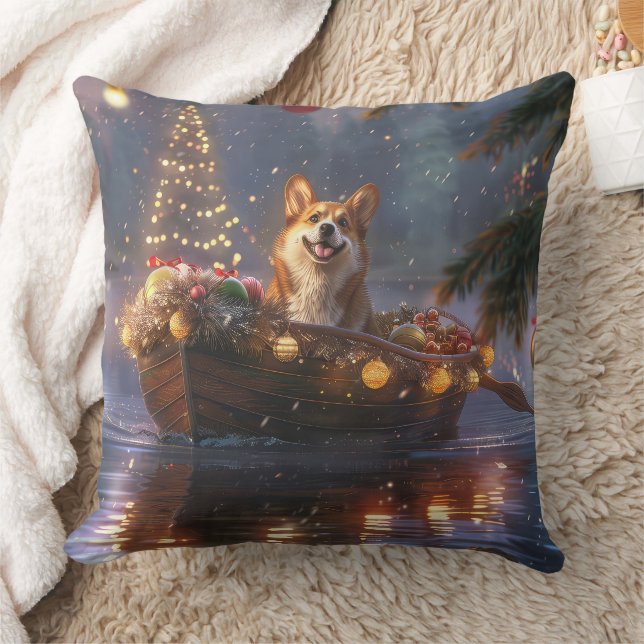 Corgi julfesten Voyage Kudde (Filt)