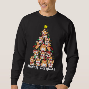 Corgi Julgran Merry Corgmas - Corgi Hund Xma Lång Ärmad Tröja