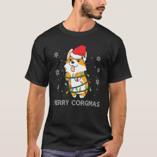 Corgi julgransprydnad Trädinredning Corgi hund T Shirt