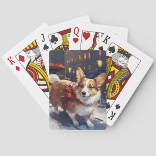 Corgi Julhögtid Casinokort