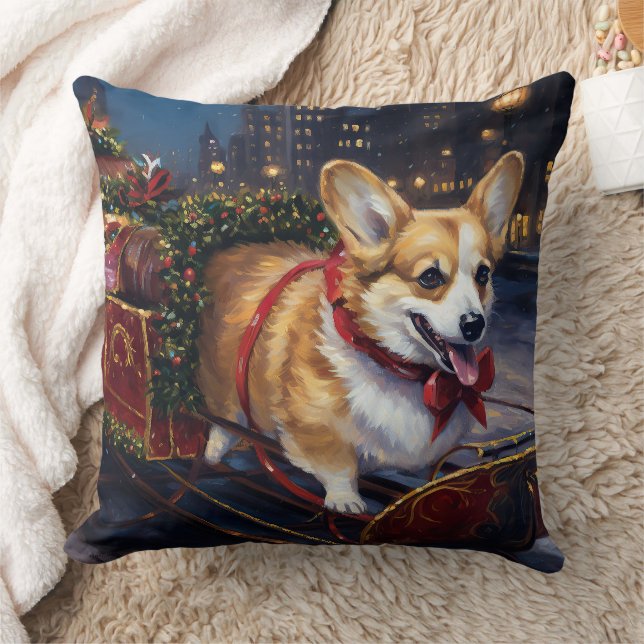 Corgi Julhögtider Kudde (Filt)