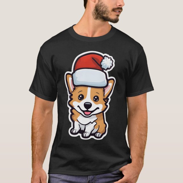 Corgi-julklappen hund Corgi-vän T Shirt (Framsida)