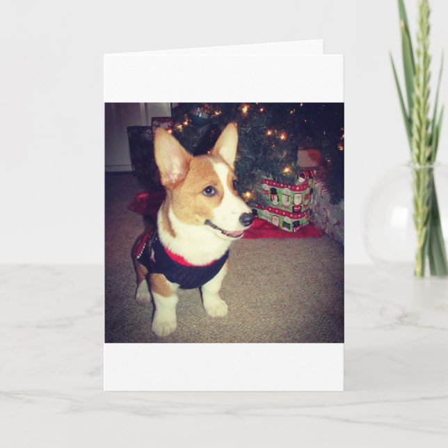 Corgi-julkort Helgkort (Framsida)