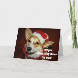 Corgi julkort kort