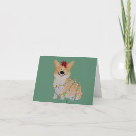 Corgi-julkort Tack Kort