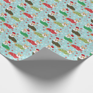 Corgi Julsötare Gift Wit Presentpapper