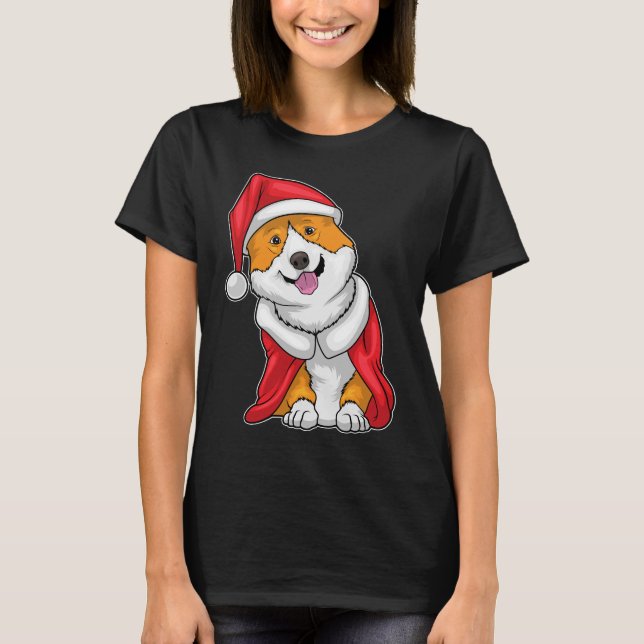 Corgi jultomhat t shirt (Framsida)