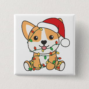 Corgi Julvinter Animals Hund Knapp