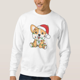 Corgi Julvinter Animals Hund Lång Ärmad Tröja