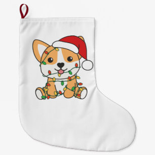 Corgi Julvinter Animals Hund Stor Julstrumpa