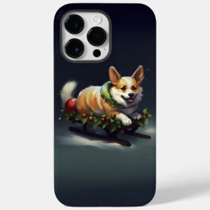 Corgi-julvintern snö