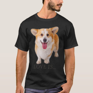 Corgi Kärlek är Hund Pappa-marionettparna Mamma Wo T Shirt
