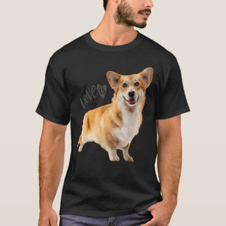 Corgi Kärlek är Hund Pappa-marionettparna Mamma Wo T Shirt