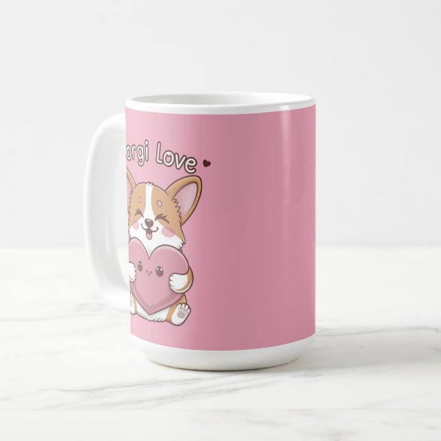 Corgi Kärlek Kaffemugg (Framsida vänster)