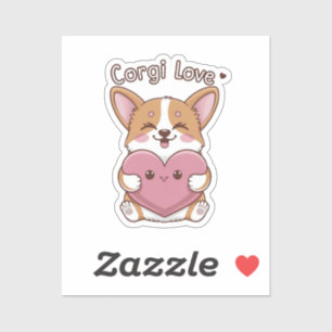 Corgi Kärlek Klistermärken
