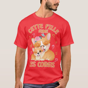 Corgi Kärlek Mamma Hund och Baby Ungdom för Europa T Shirt