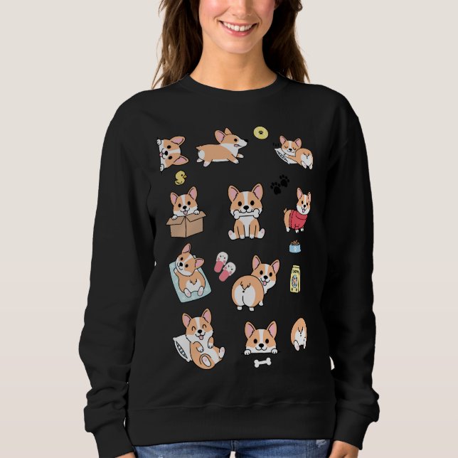 Corgi Kärlek T Shirt (Framsida)