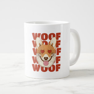 CORGI KÄRLEK woof Jumbo Mugg
