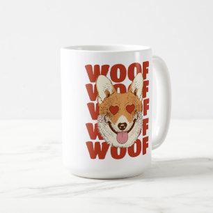 CORGI KÄRLEK woof Kaffemugg
