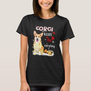 Corgi Kisses Fix Allt Julljus Pajama T Shirt