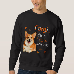 Corgi Kisses korrigerar allt 1249 Lång Ärmad Tröja