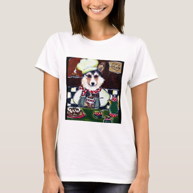 Corgi kock tee shirt (Framsida)