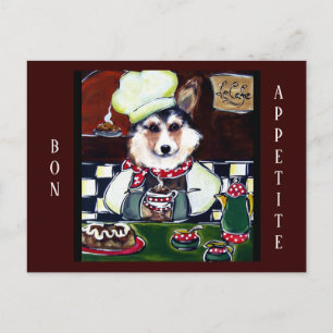 Corgi-kock Vykort
