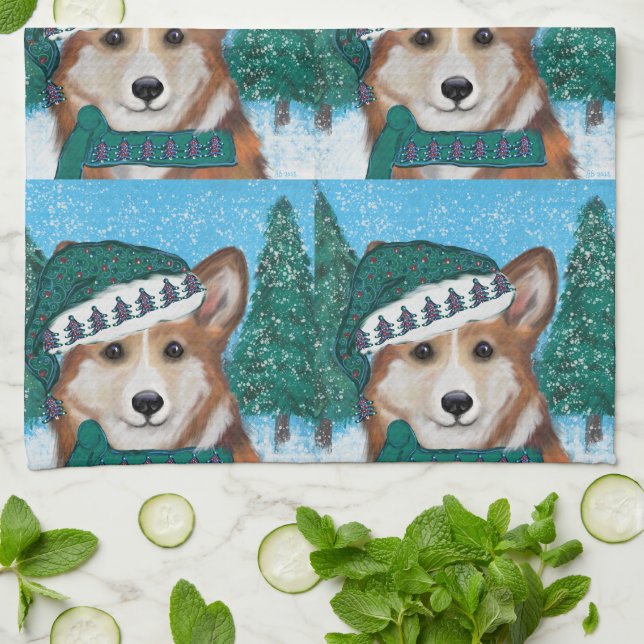 Corgi Kökshandduk (Vikta)