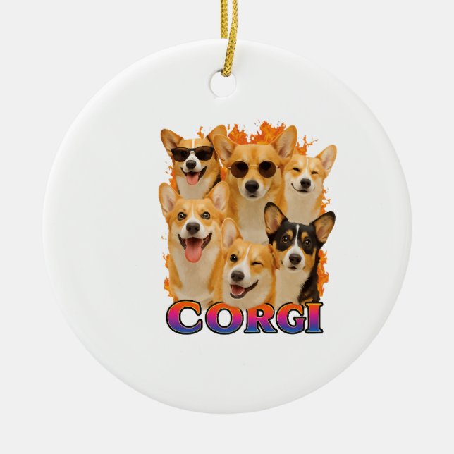Corgi Kopiera Julgransprydnad Keramik (Framsidan)