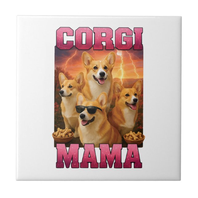 Corgi Kopiera Kopiera Kakelplatta (Framsidan)