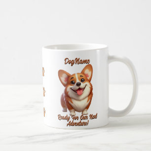 Corgi, Lägg till Hund Namn, Ändra text Kaffemugg
