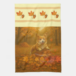 Corgi Leaf Leap Breda Kant Kökshanddukar