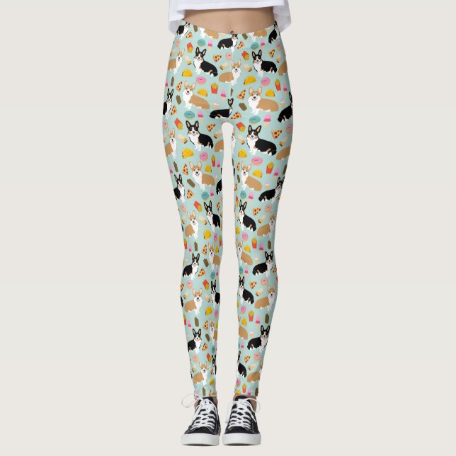 Corgi Leggings - söta, roliga orgi-gåvor (Framsida)