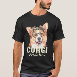 Corgi Leopard Skriv ut Bandana Hund T Shirt
