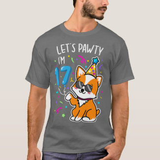 Corgi Lets Pawty Im 17:e, 17:e födelsedagen Tee